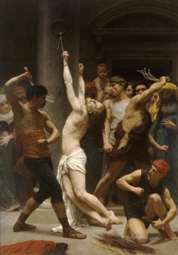 Christian Jesus Painting - The Flagellation of Christ human body William Adolphe Bouguereau